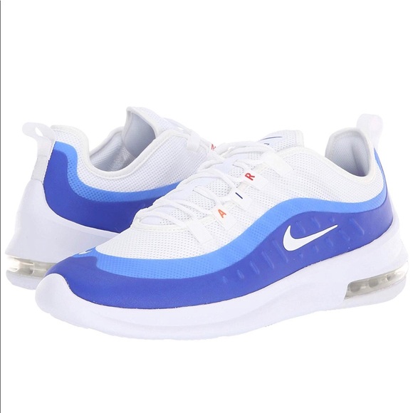 NEW MEN/'S NIKE AIR MAX AXIS SNEAKERS AA2146-104 WHITE// RACER BLUE